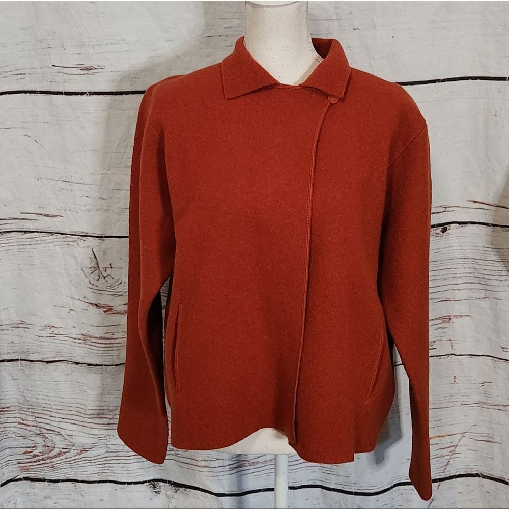 Eileen Fisher Boiled Wool Jacket/Blazer Size Small